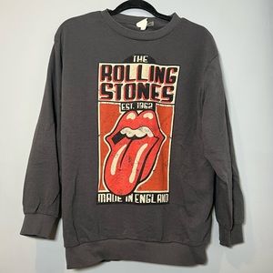 ROLLING STONES OVERSIZED CREWNECK SWEATER